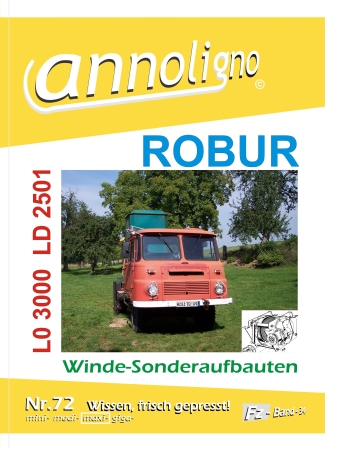 Robur LKW Fahrgestelle LO 3000 & LD 2501 Winde & Sonderaufbauten Bild- Ersatzteilliste - annoligno 72